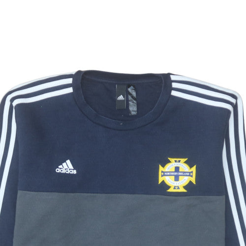Adidas Men’s Blue L Pullover Sweatshirt Northern Ireland Logo