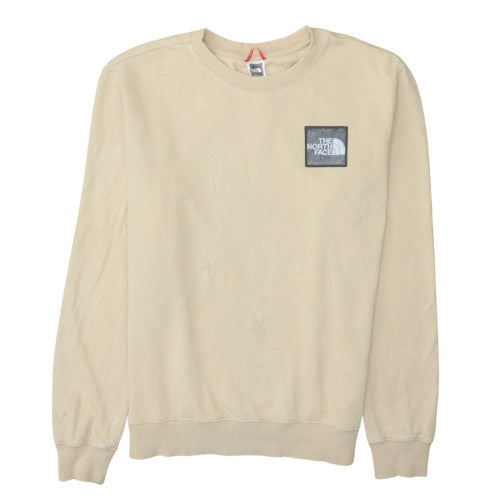 The North Face Men's Beige Cotton Crew Neck Sweatshirt L