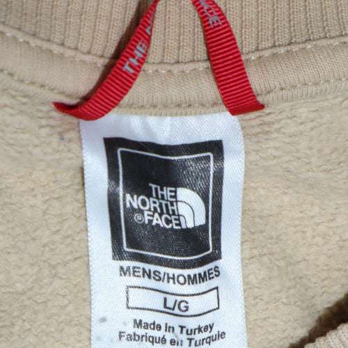 The North Face Men's Beige Cotton Crew Neck Sweatshirt L