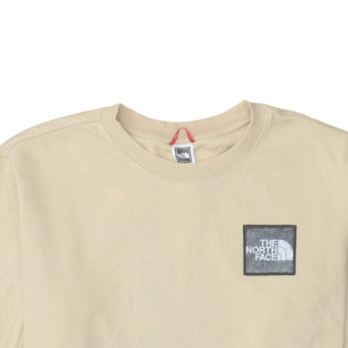 The North Face Men's Beige Cotton Crew Neck Sweatshirt L