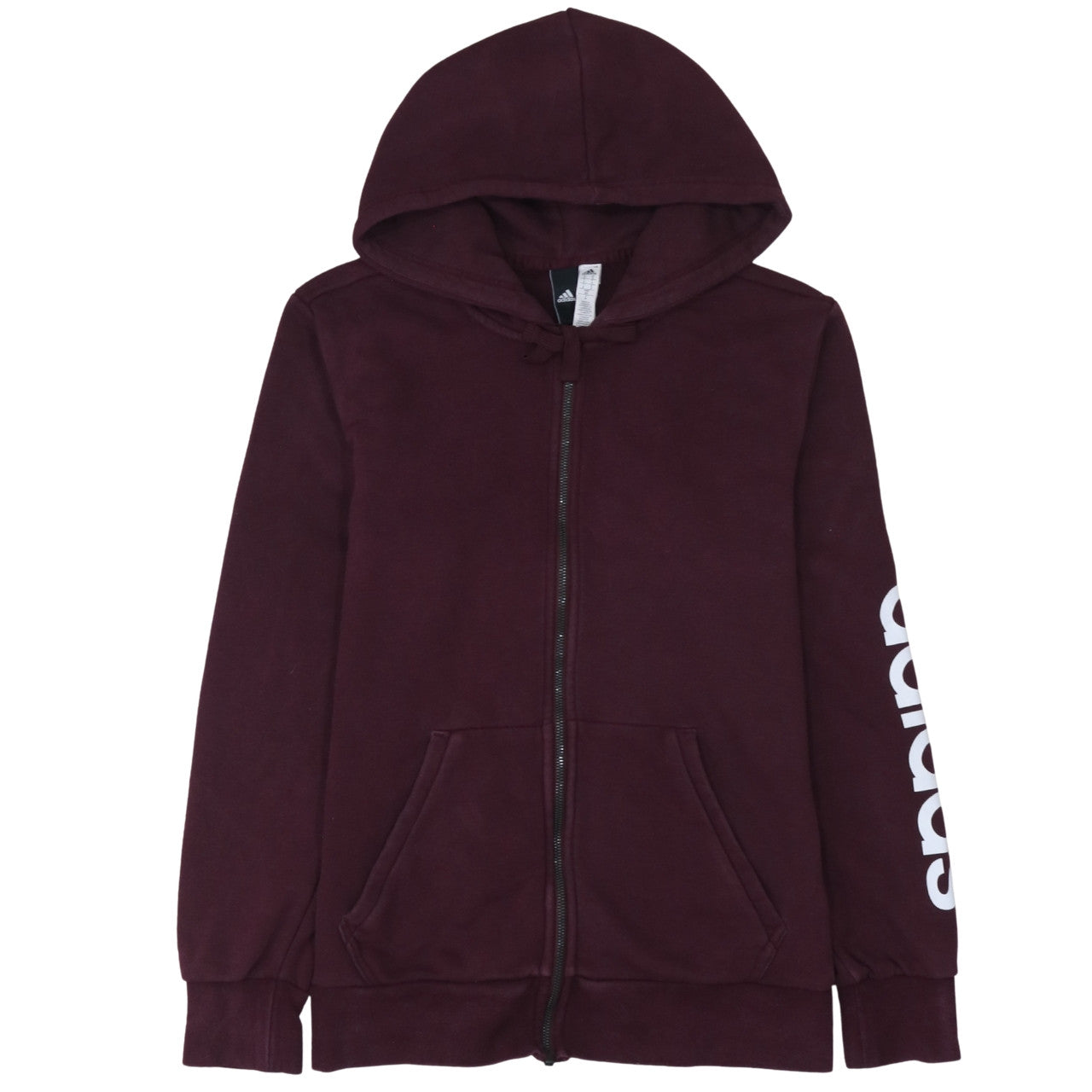 Adidas Men's Brown Full Zip Hoodie Size S Sports Fleece