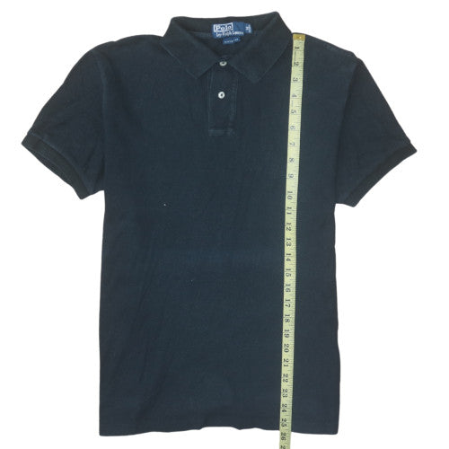 Ralph Lauren Men's Black Custom Fit Short Sleeve Polo Shirt M