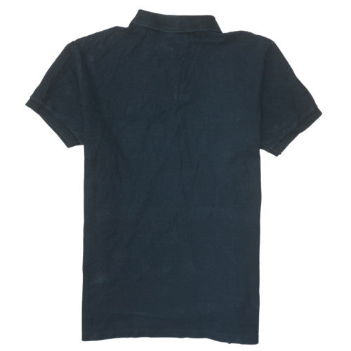 Ralph Lauren Men's Black Custom Fit Short Sleeve Polo Shirt M