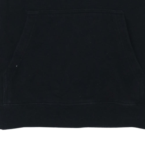 Vans Teens Black Pullover Hoodie L Fleece Graphic Print