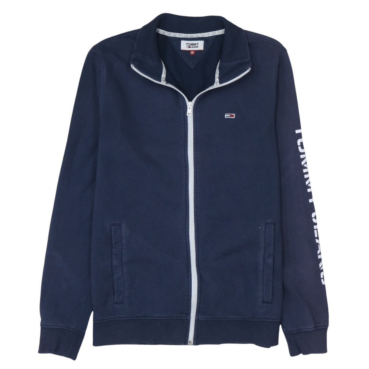 Tommy Jeans Men's Blue Full Zip Sweatshirt M Regular Fit