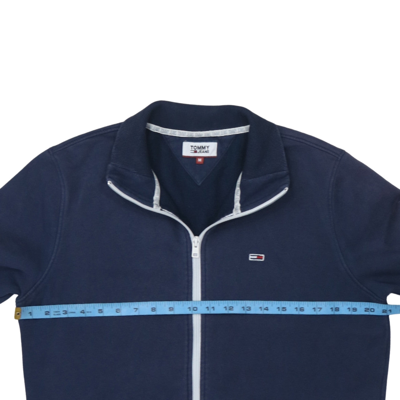 Tommy Jeans Men's Blue Full Zip Sweatshirt M Regular Fit