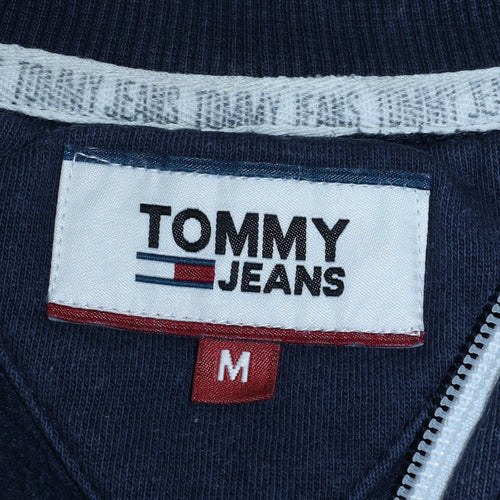 Tommy Jeans Men's Blue Full Zip Sweatshirt M Regular Fit