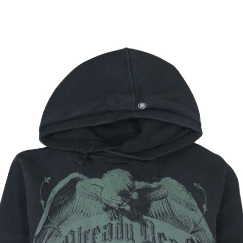 Fly53 Men's Black Already Dead Skull Graphic Pullover Hoodie Size L