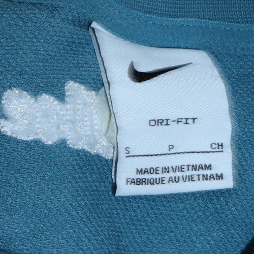 Nike Women's Blue Crew Neck Pullover Sweatshirt Small Dri-FIT