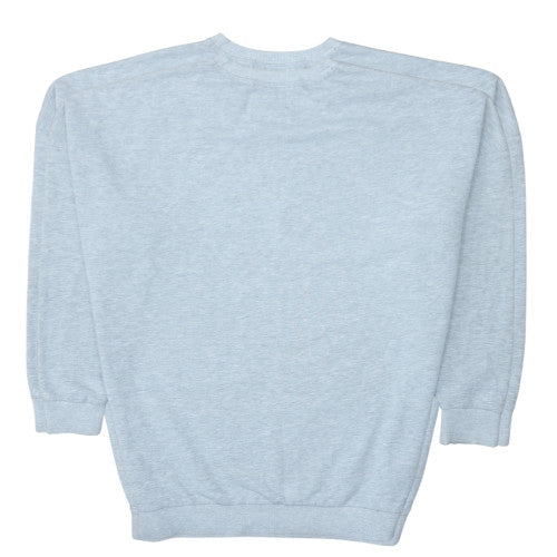Superdry Womens Light Blue XL Crew Neck Logo Pullover Sweatshirt