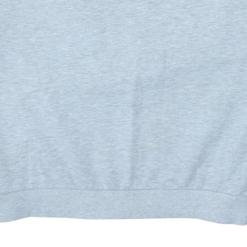 Superdry Womens Light Blue XL Crew Neck Logo Pullover Sweatshirt