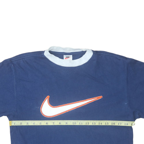 Nike Men's Navy Blue Short Sleeve Crew Neck T-Shirt Size S
