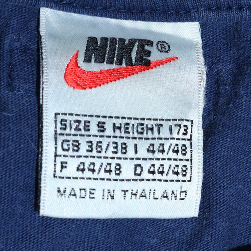 Nike Men's Navy Blue Short Sleeve Crew Neck T-Shirt Size S