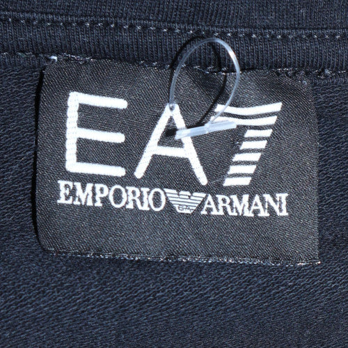 Emporio Armani EA7 Womens Black XS Full Zip Hoodie Sweatshirt
