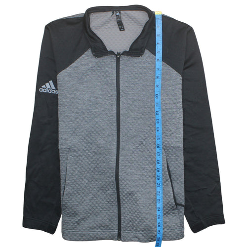 Adidas Men's Grey Full Zip Sports Sweatshirt Size L
