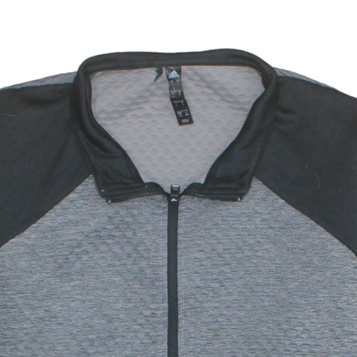 Adidas Men's Grey Full Zip Sports Sweatshirt Size L