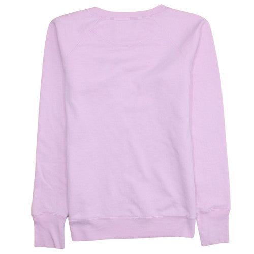 Champion Women's Pink Logo Sweatshirt Size S Crew Neck Pullover
