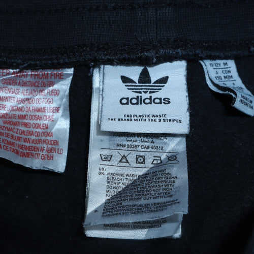 Adidas Boys Black Jogger Trousers 11-12 Years Fleece Cotton Blend