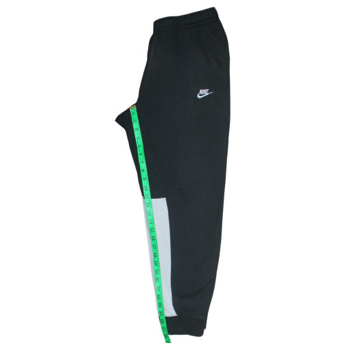 Nike Men's Black Joggers L Regular Fit Cotton Tapered Sweatpants