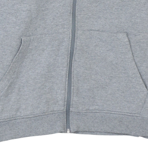 Adidas Mens Grey Full Zip Hoodie L Classic Sportswear