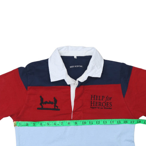 Help for Heroes Men's Multicoloured Long Sleeve Polo Shirt Size S