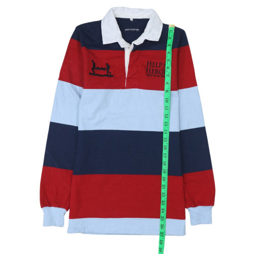 Help for Heroes Men's Multicoloured Long Sleeve Polo Shirt Size S