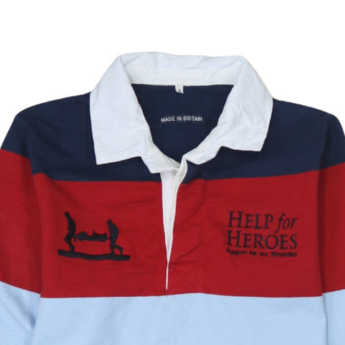 Help for Heroes Men's Multicoloured Long Sleeve Polo Shirt Size S