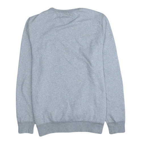 Hilfiger Denim Men's Grey Logo Sweatshirt L Regular Fit Pullover