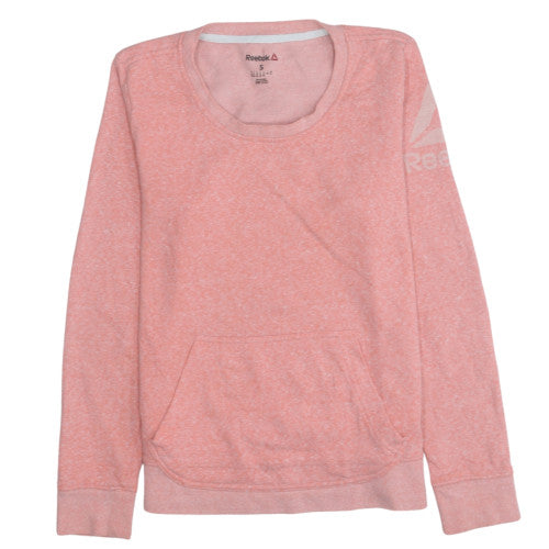 Reebok Women's Pink Crew Neck Pullover Sweatshirt Size S