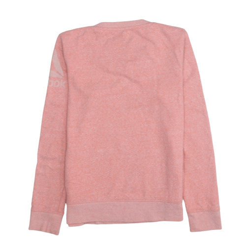 Reebok Women's Pink Crew Neck Pullover Sweatshirt Size S