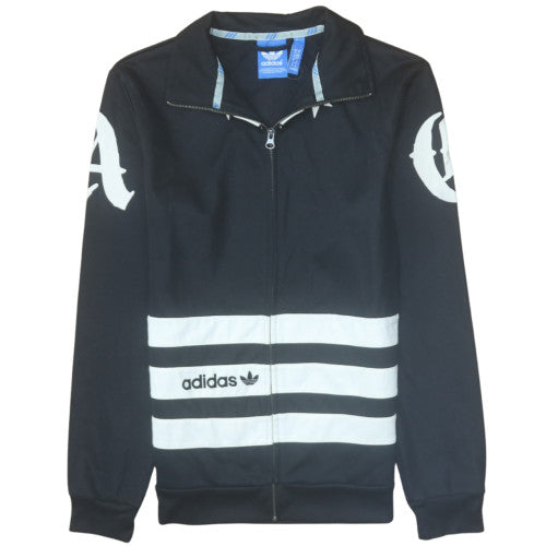 Adidas Womens Black Track Jacket Size M Full Zip Sportswear