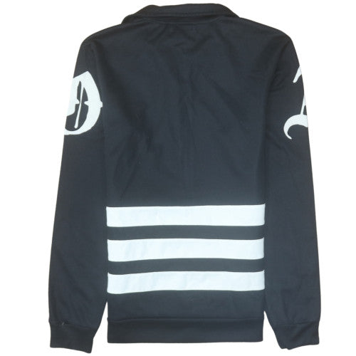 Adidas Womens Black Track Jacket Size M Full Zip Sportswear