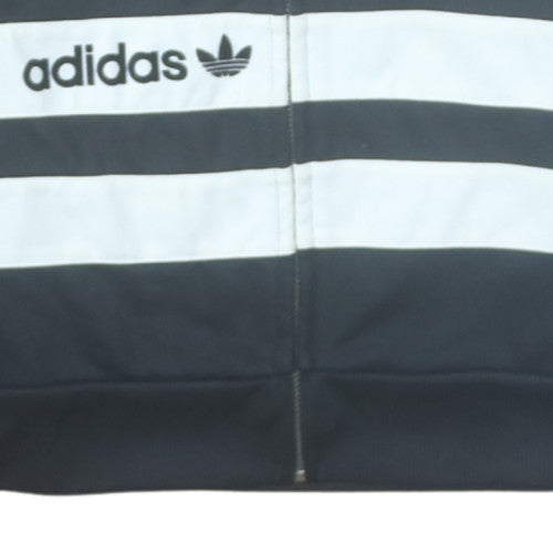 Adidas Womens Black Track Jacket Size M Full Zip Sportswear