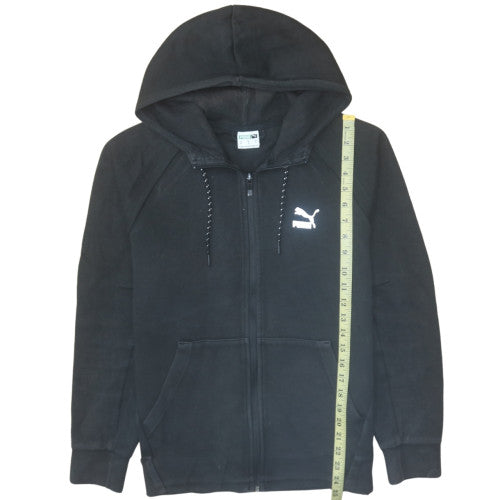 Puma Men's Black Medium Full Zip Hoodie with Logo