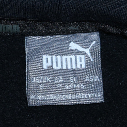 Puma Mens Black Pullover Hoodie Size S Hooded Fleece Sweatshirt