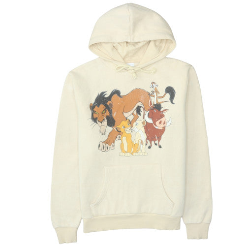 Disney The Lion King Beige Hoodie Women M Pullover Hooded Sweatshirt