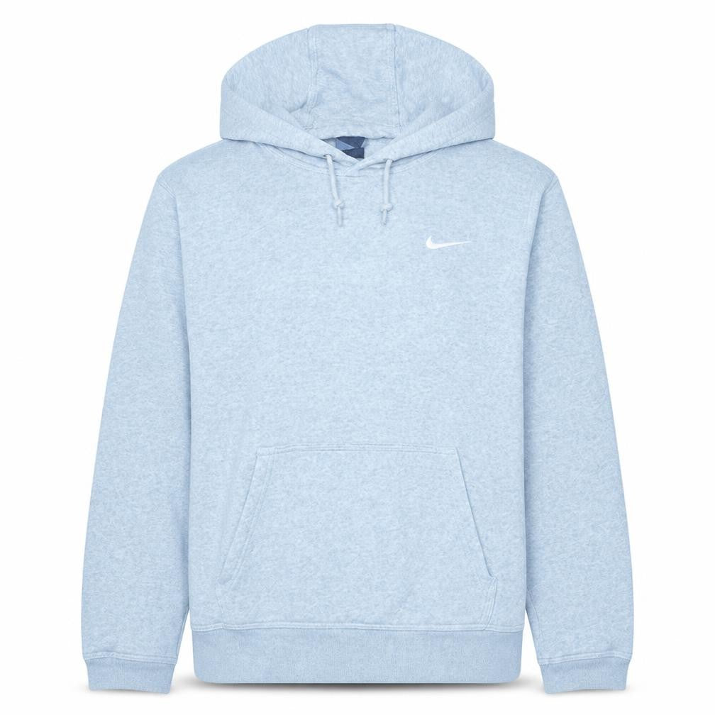 Front view of Nike Men's Grey Pullover Fleece Hoodie Medium Regular Fit