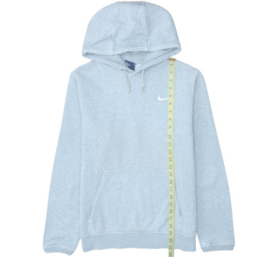 Nike Men's Grey Pullover Fleece Hoodie Medium Regular Fit
