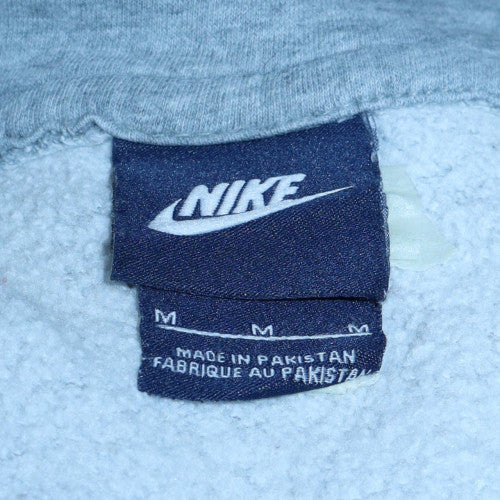 Nike Men's Grey Pullover Fleece Hoodie Medium Regular Fit