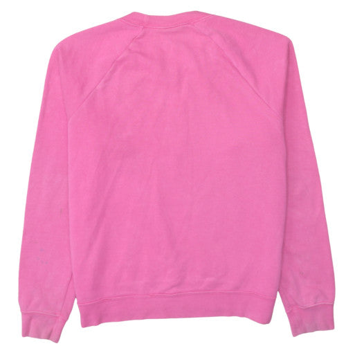 Nike Womens Pink Crew Neck Pullover Sweatshirt Medium Cotton Blend