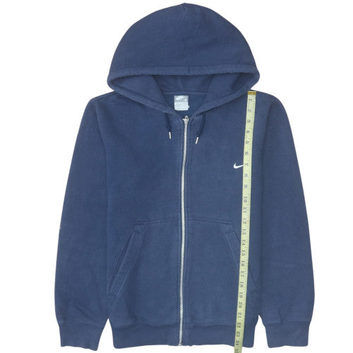 Nike Men's Blue Full Zip Hoodie S Fleece Sweatshirt
