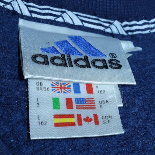 Adidas Men’s Blue 1/4 Zip Fleece Sweatshirt Size S Sports Pullover