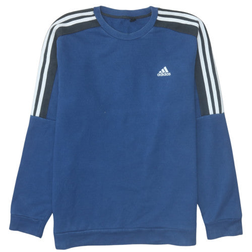 Adidas Men's Blue Crew Neck Pullover Sweatshirt Size L