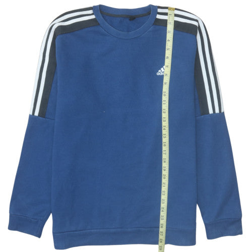 Adidas Men's Blue Crew Neck Pullover Sweatshirt Size L