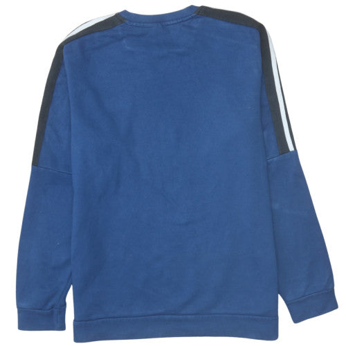 Adidas Men's Blue Crew Neck Pullover Sweatshirt Size L
