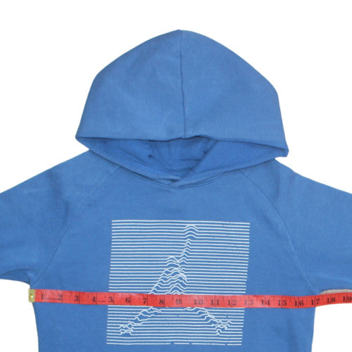 Jordan Boys Blue Pullover Hoodie Medium Graphic Print Jumpman Logo
