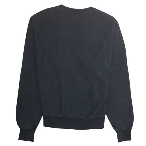 Champion Men's Black Small Reverse Weave Crew Neck Sweatshirt