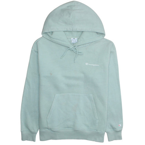 Champion Women’s Green Pullover Hoodie Medium Cotton Blend
