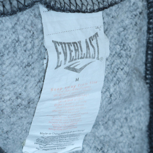 Everlast Men's Grey Full Zip Hoodie M Sports Fleece Sweatshirt