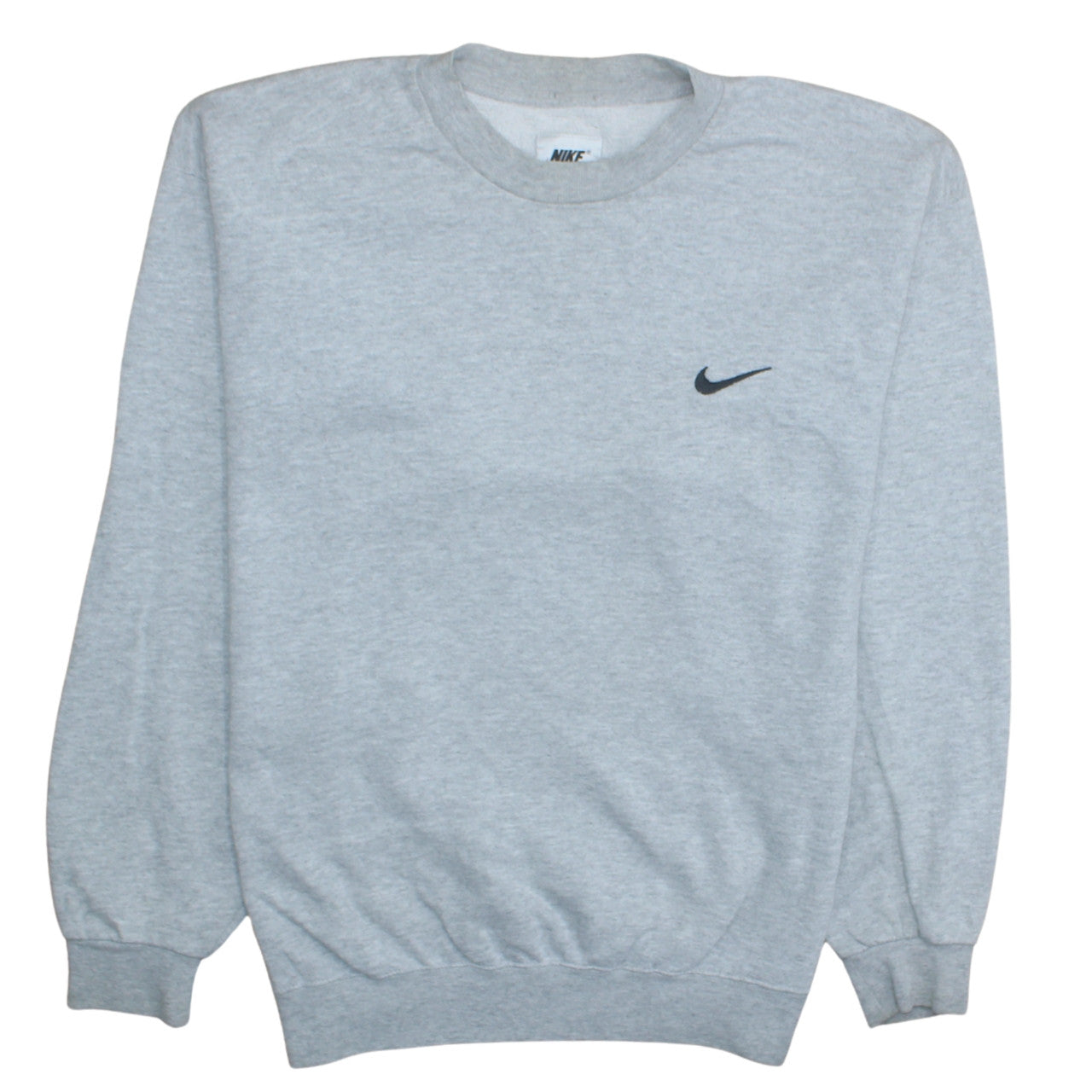 Nike Men Grey Pullover Crew Neck Sweatshirt M Regular Fit